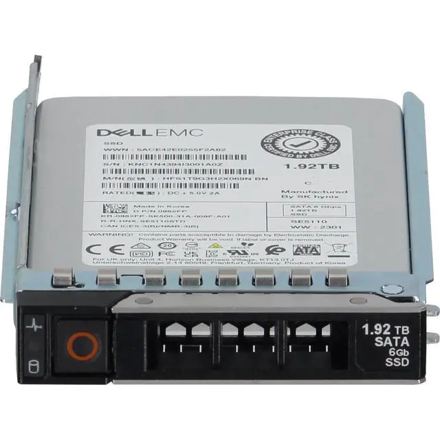 Alt view image 2 of 5 - 962FP-CP1 Dell 1.92TB 6Gbps SATA RI TLC 2.5 SSD SE5110 CPO