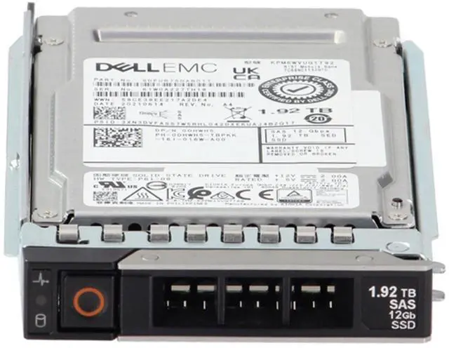 Alt view image 2 of 5 - (NOT FOR HOME PC!) DHWH5-CP1 Dell 1.92TB 12/24Gbps SAS MU TLC SED FIPS 2.5 SSD KPM6WVUG1T92 CPO