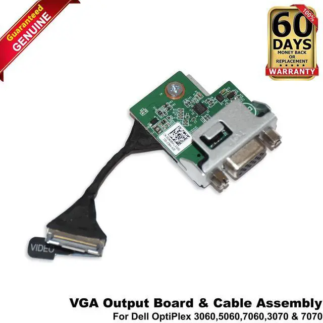 Main image of Lot 10 Dell OptiPlex 3060 5060 SFF VGA Output Daughter Board With Cable GW0RH