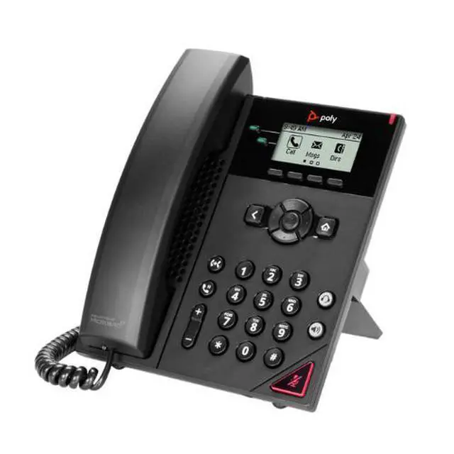 Alt view image 3 of 7 - Poly VVX 350 Business Office Speakerphone 6 Line Desktop IP Phone 2200-48830-025