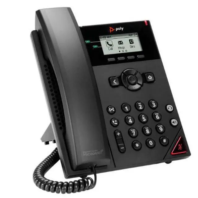 Alt view image 5 of 7 - Poly VVX 350 Business Office Speakerphone 6 Line Desktop IP Phone 2200-48830-025