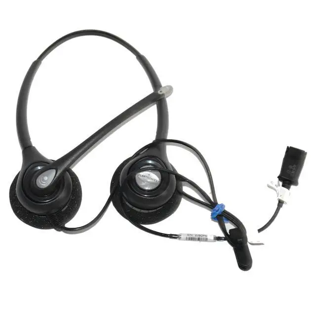 Alt view image 3 of 5 - Poly SupraPlus H261N Stereo Binaural Wired Headset QD Noise Cancel Mic 7S444AA