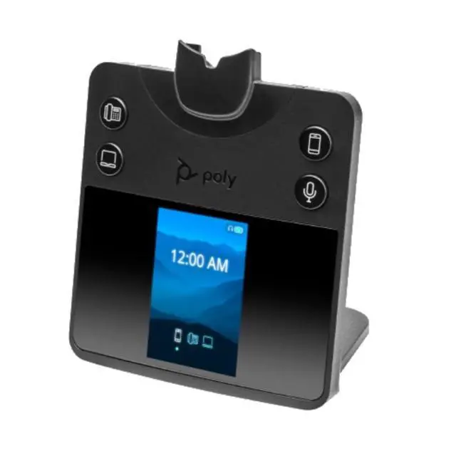 Alt view image 4 of 4 - HP Poly Savi 8410 Wireless DECT 6.0 Business Headset Noise Canceling Mic 8L7E9AA