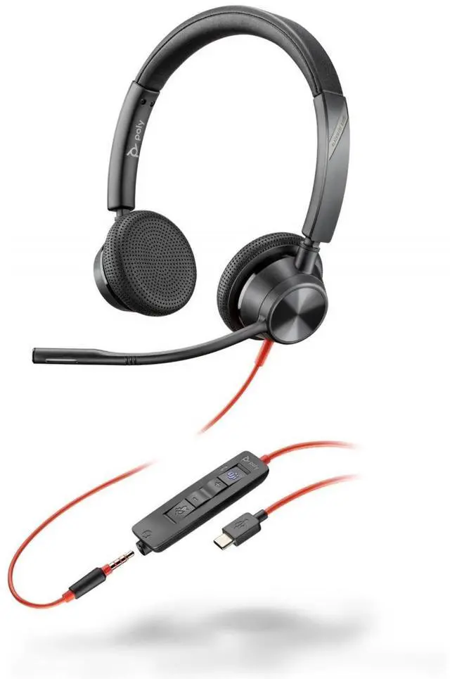 Main image of HP Poly Blackwire 3325 Wired USB-C Headset Microsoft Teams Certified 76J23AA