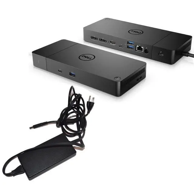 Alt view image 2 of 7 - Dell WD19TBS K20A Dock Thunderbolt 3 Docking Station with 130W AC Power Adapter