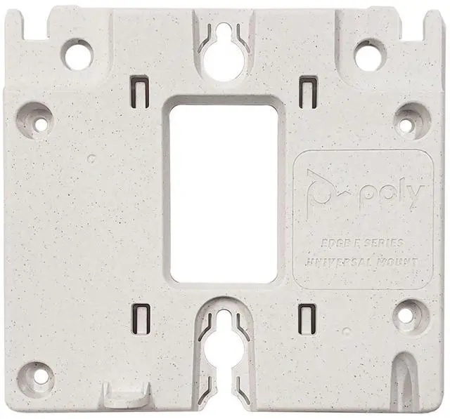 Main image of HP Poly Edge E100 E220 IP Phone Mount Bracket White 8F3R7AA 220700-474-001