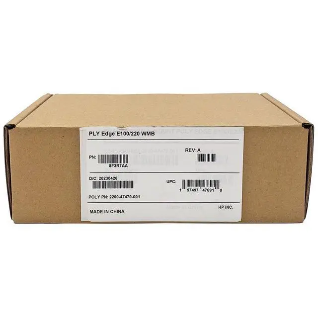 Alt view image 2 of 2 - HP Poly Edge E100 E220 IP Phone Mount Bracket White 8F3R7AA 220700-474-001