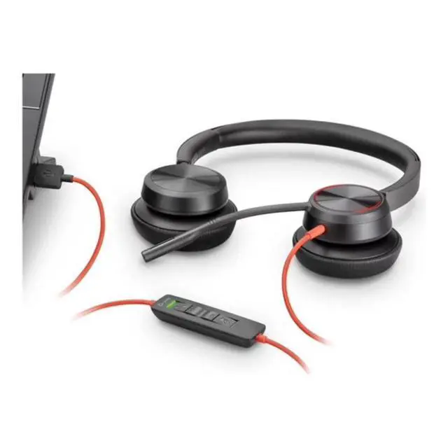 Alt view image 2 of 2 - HP Poly Blackwire 5220 Wired USB-A Business Stereo Headset Black 80R97A6