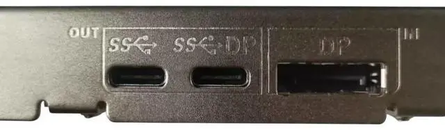Alt view image 2 of 2 - Dell UPD2018 USB 3.1 Gen2 Type-C DisplayPort FH PCIe Expansion Card TX5M0