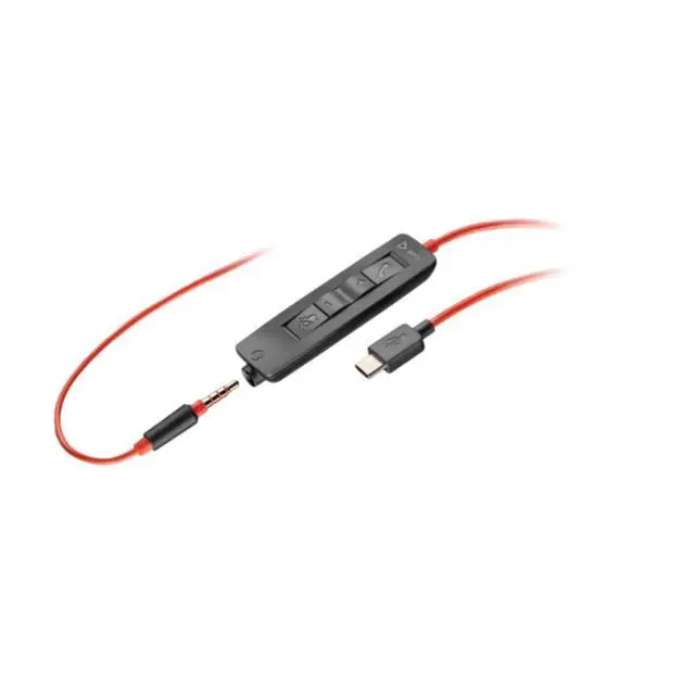 Alt view image 2 of 7 - HP Poly Blackwire 5210 Mono USB-A Headset Noise Canceling Mic 3.5mm 80R98AA