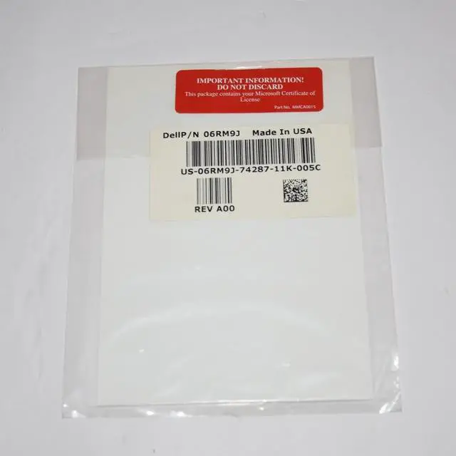 Alt view image 3 of 4 - Dell Windows Server 2016 Datacenter 16 Core ESD OEM Software 6RM9J X22-21833