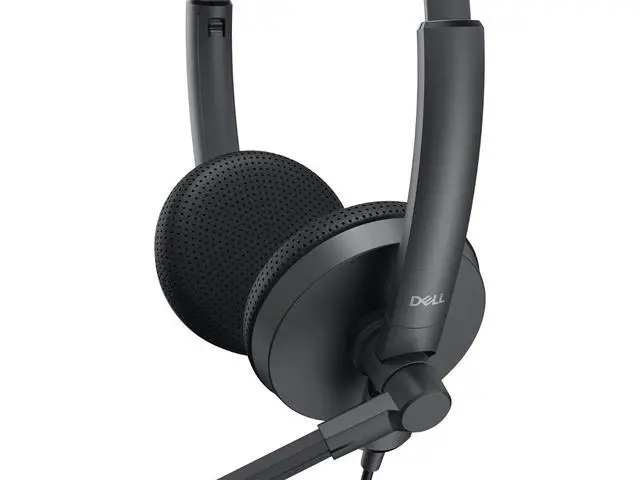 Alt view image 3 of 6 - Dell WH1022 Black NC Microphone Wired Stereo Headset RMH97 XV7WM 520-AAVV