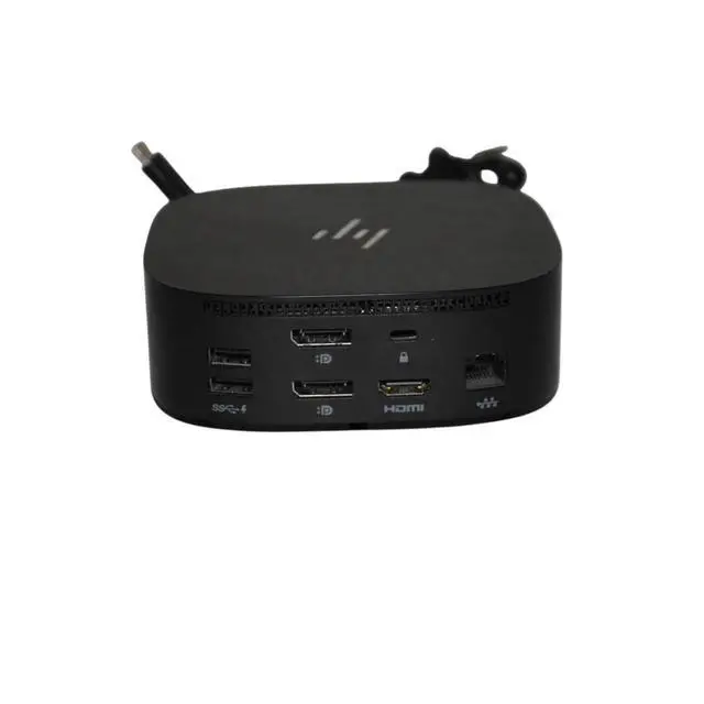 Alt view image 2 of 7 - HP USB-C G5 Docking Station Dual Monitor HDMI DP LAN 120W Adapter 5TW10UT