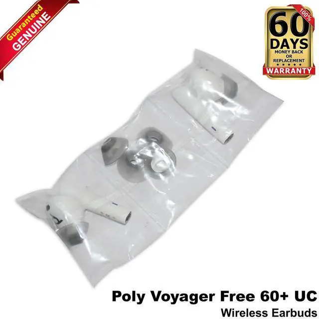 Main image of Poly Voyager Free 60+ UC Teams Wireless Earbuds L+R ONLY NO CASE White 8L5B0AA