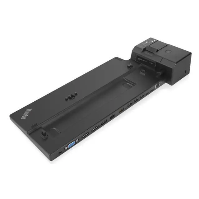 Alt view image 3 of 7 - Lenovo 40AJ ThinkPad Ultra Docking Station VGA HDMI 2xDP 2xUSB-C 40AJ0135US