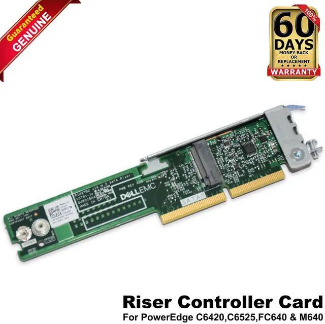 Main image of Dell EMC PowerEdge C6420 C6400 2x M.2 2280 SATA RAID 1 Riser Adapter 0F9XF
