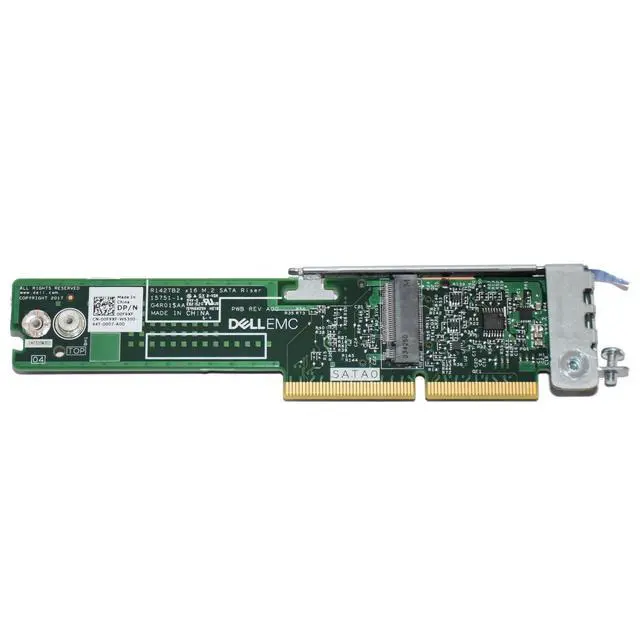 Alt view image 2 of 6 - Dell EMC PowerEdge C6420 C6400 2x M.2 2280 SATA RAID 1 Riser Adapter 0F9XF