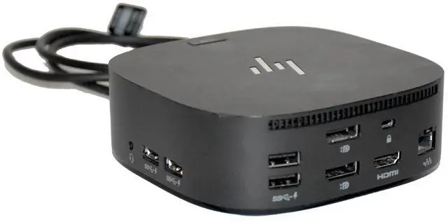 Alt view image 6 of 7 - HP USB-C G5 Docking Station 4K HDMI DP USB Hub 5TW10AA 5YK41AV Black L75125-001