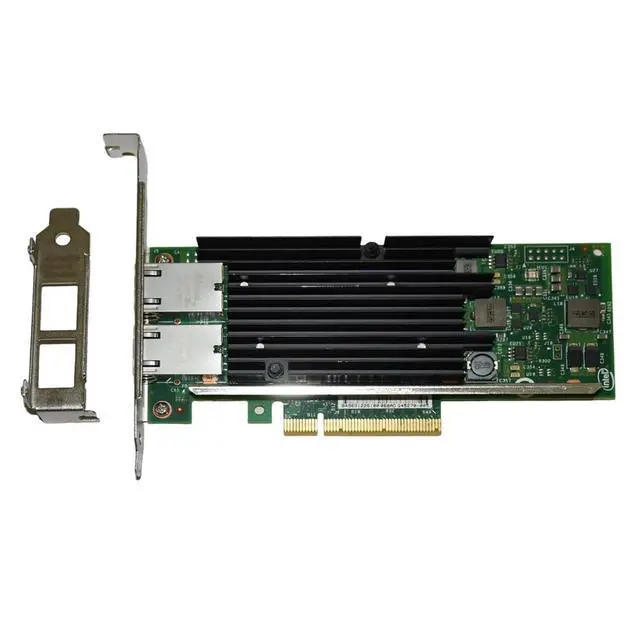Alt view image 2 of 7 - Intel X540-T2 Dual-Ports RJ-45 10GbE PCIe Low-Profile Converged Network Adapter