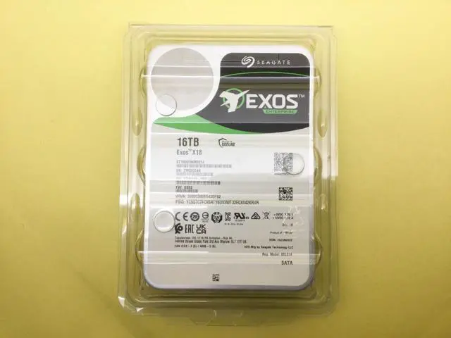 Alt view image 2 of 3 - Seagate Exos X18 16TB 7.2K SATA 6Gb/s 512E/4KN 3.5'' SED HDD ST16000NM001J