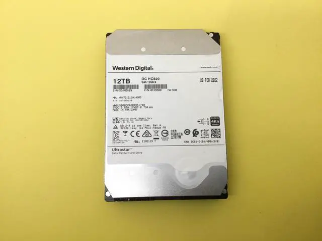 Main image of (NOT FOR HOME PC!) Western Digital DC HC520 12TB 7.2K SAS 12Gb/s 3.5in HDD HUH721212AL4205