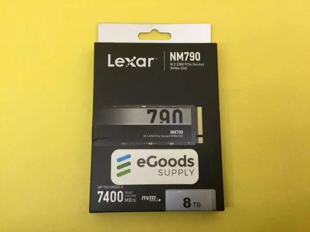 Main image of Lexar NM790 8TB PCIe Gen 4x4 NVMe M.2 2280 Internal SSD LNM790X008T Sealed