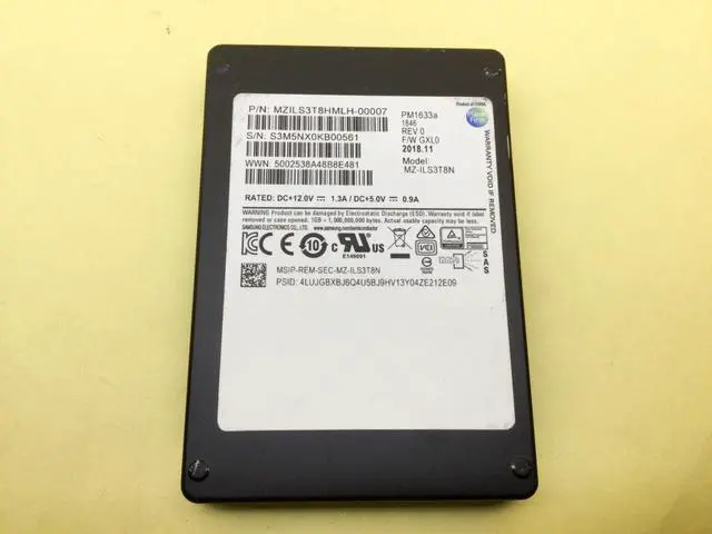 Main image of (NOT FOR HOME PC!) MZ-ILS3T8N Generic Samsung PM1633a 3.84TB SAS 12Gb/s 2.5'' ENT SSD