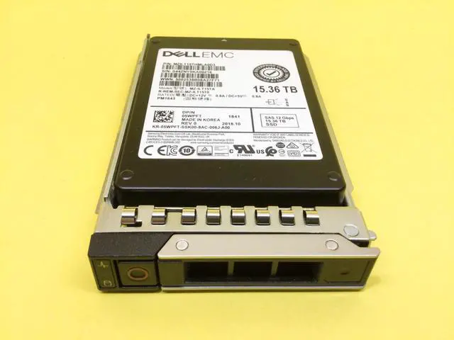 Alt view image 2 of 3 - (NOT FOR HOME PC!) 5WPFT DELL EMC 15.36TB SAS 12Gbps Read Intensive 2.5in SSD 05WPFT MZ-ILT15TA