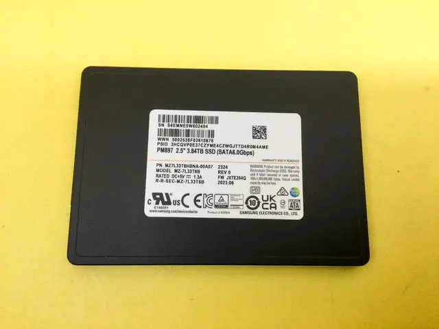 Alt view image 2 of 2 - SAMSUNG PM897 Series 3.84TB SATA 6Gb/s 2.5inch SSD MZ-7L33T8B