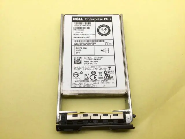 Main image of (NOT FOR HOME PC!) DGTT2 Dell 1.6TB SAS 12Gbps 2.5in SSD 0DGTT2 HUSMR1616ASS200