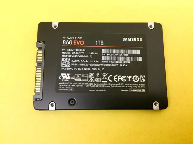 Alt view image 2 of 3 - MZ-76E1T0 SAMSUNG 860 EVO Series 2.5" 1TB SATA III SSD