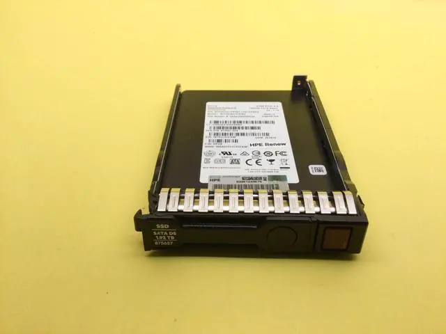 Alt view image 2 of 2 - 875513-B21 HPE 1.92TB SATA 6G READ INTENSIVE SFF SC DS SSD 875657-001