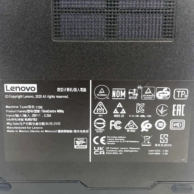 Alt view image 5 of 7 - Lenovo ThinkCentre M90q Tiny Desktop i5-10500T 16GB 512GB Win 11 Pro 1 Yr Wty