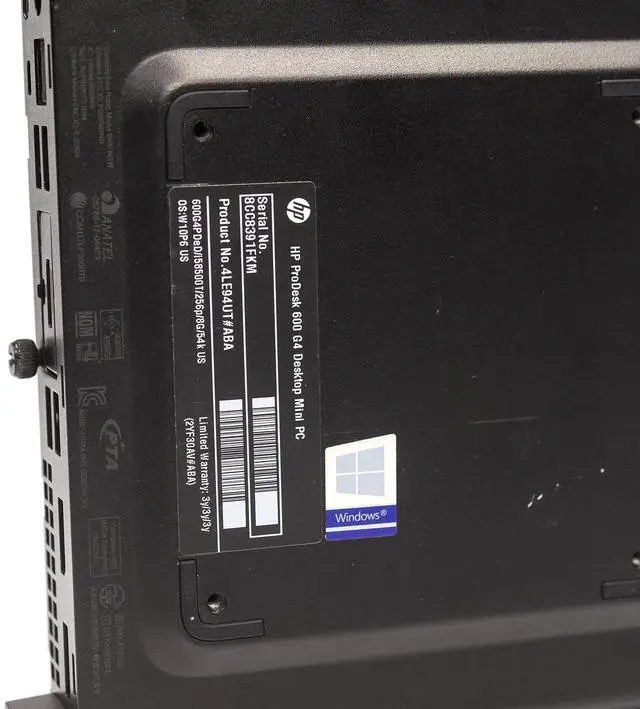 Alt view image 6 of 7 - HP ProDesk 600 G4 Desktop Mini i5-8500T 2.10GHz 16GB 512GB SSD Windows 11 Pro