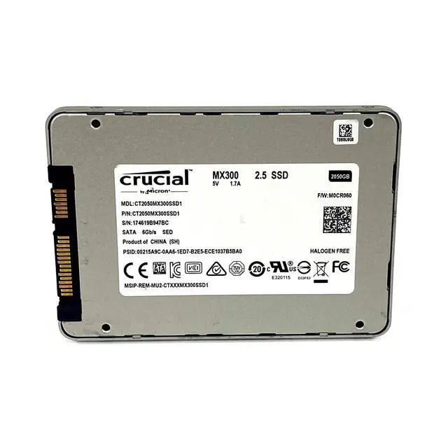 Alt view image 4 of 7 - Crucial MX300 2TB 2.5" SATA III 6Gb/s Internal SSD with 3D TLC NAND CT2050MX300S