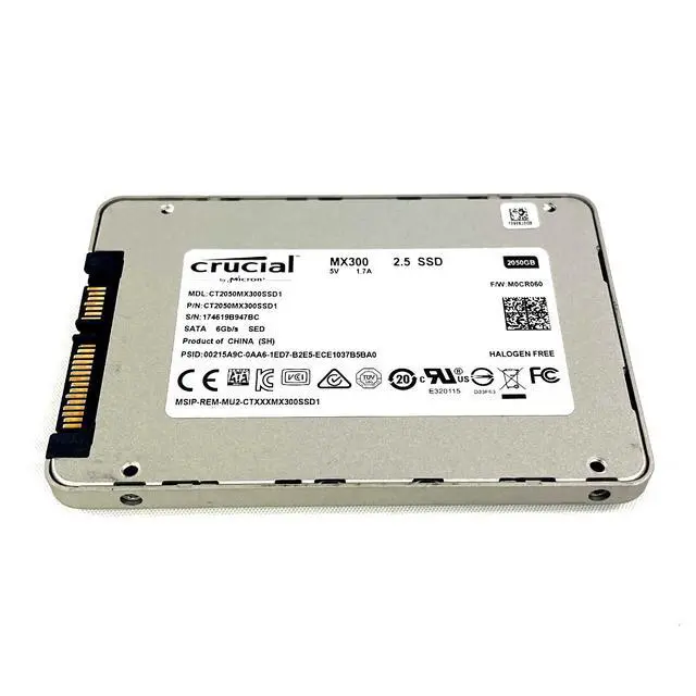Alt view image 6 of 7 - Crucial MX300 2TB 2.5" SATA III 6Gb/s Internal SSD with 3D TLC NAND CT2050MX300S