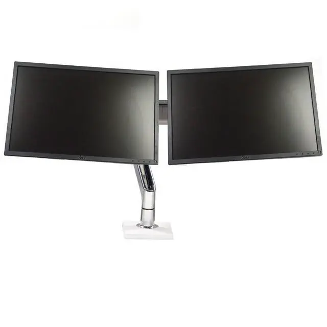Alt view image 2 of 7 - Dual Dell Professional P2217 22" Backlit Monitor & Adjustable Humanscale Stand