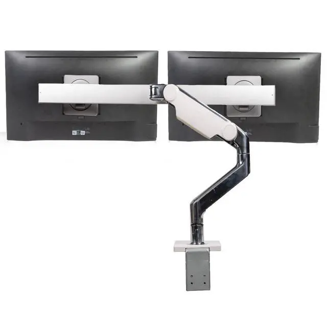Alt view image 3 of 7 - Dual Dell Professional P2217 22" Backlit Monitor & Adjustable Humanscale Stand