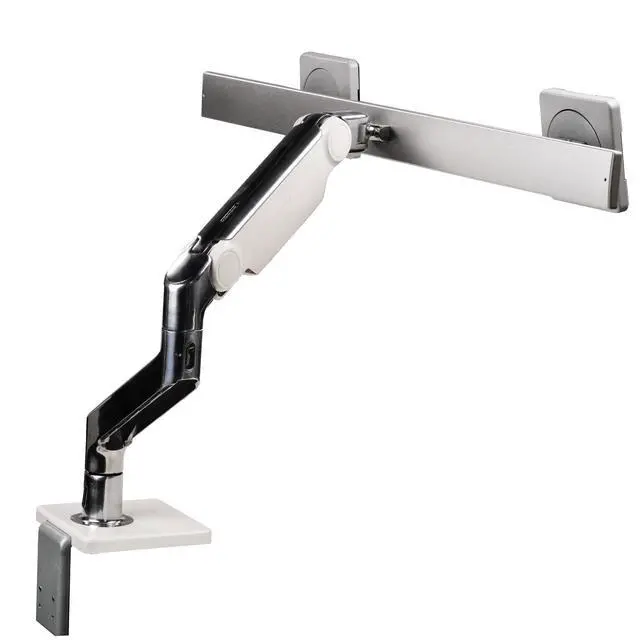 Alt view image 6 of 7 - Dual Dell Professional P2217 22" Backlit Monitor & Adjustable Humanscale Stand