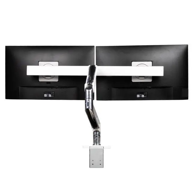 Alt view image 4 of 7 - Dual Dell Professional P2217H 22" IPS FHD Monitor & Adjustable Humanscale Stand