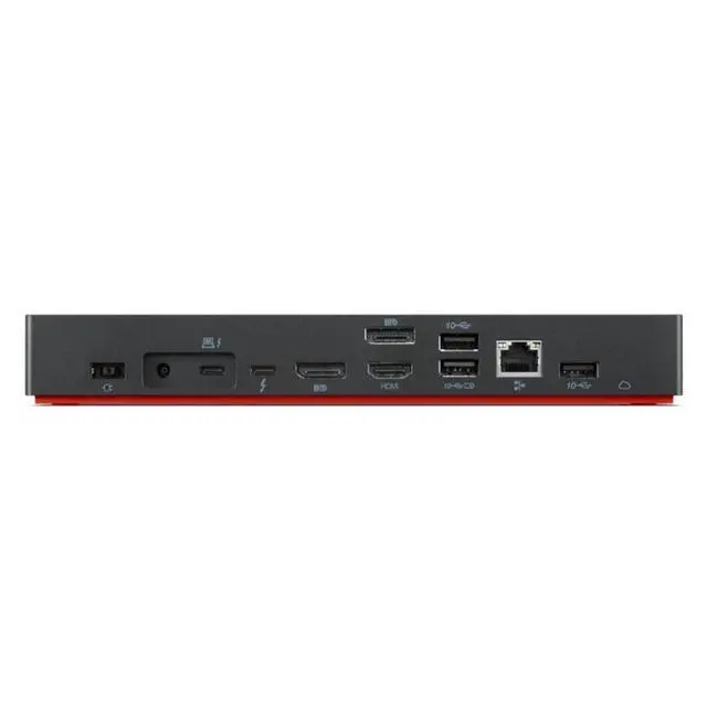 Alt view image 4 of 7 - Lenovo 40B1 ThinkPad Universal Thunderbolt 4 Smart Dock 5D20V25726 w/ AC Adapter