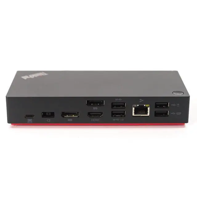 Alt view image 3 of 4 - Lenovo ThinkPad USB-C Gen 2 Docking Station 40AS0090US 40AS LDC-G2 No AC Adapter