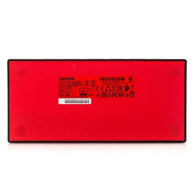 Alt view image 4 of 4 - Lenovo ThinkPad USB-C Gen 2 Docking Station 40AS0090US 40AS LDC-G2 No AC Adapter