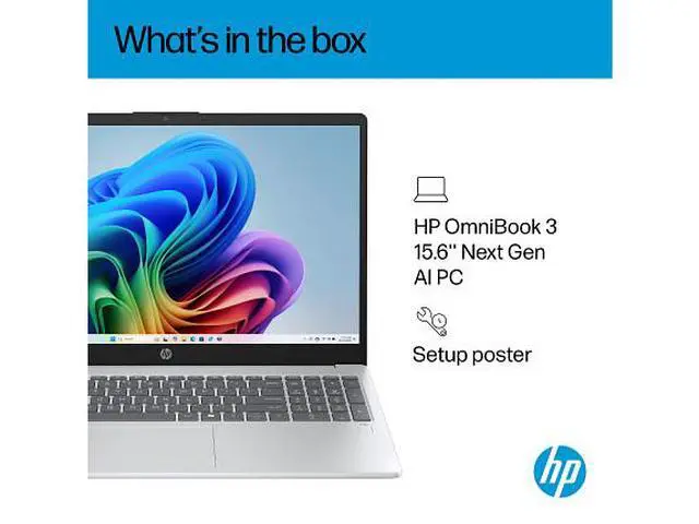 Alt view image 4 of 6 - HP OmniBook 3 Laptop Computer 15.6" FHD Touch Screen AMD Ryzen AI 7 16 GB