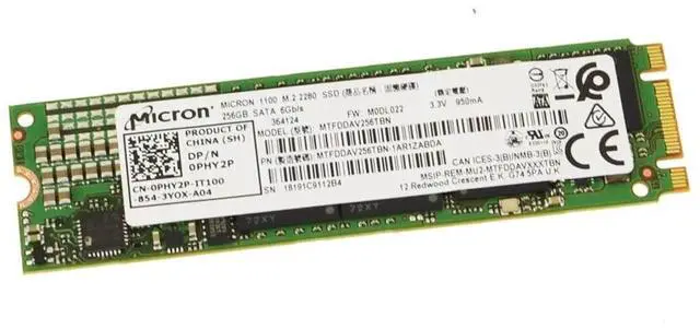 Main image of Assorted Micron 256GB 2280 M.2 SATA Laptop Desktop SSD Solid State Drive