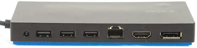 Alt view image 4 of 6 - HP Elite USB-C TPA-B01 Docking Station 65w USB 3.0 HDMI DP 841575-001 844549-001
