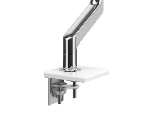 Alt view image 4 of 7 - Humanscale M8.1 Adjustable Dual Monitor Arm with Crossbar Clamp Mount M81CMWB2B