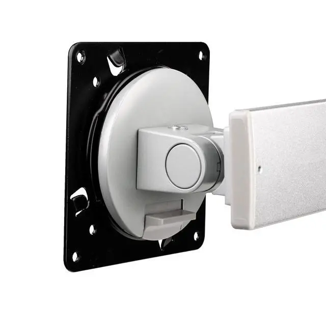 Alt view image 6 of 7 - Humanscale M8.1 Adjustable Dual Monitor Arm with Crossbar Clamp Mount M81CMWB2B