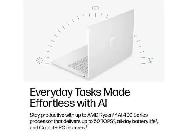 Alt view image 4 of 7 - HP OmniBook 3 Laptop Computer 17.3" FHD AMD Ryzen 16 GB memory;1 TB SSD Windows