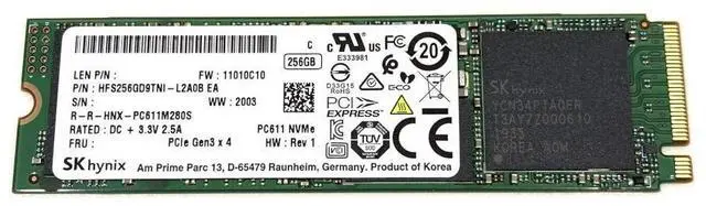 Main image of Assorted SK Hynix 256GB 2280 PCIe NVMe Laptop Desktop SSD Solid State Drive